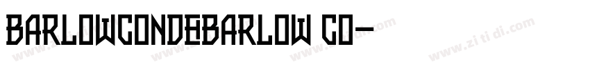 barlowcondeBarlow Co字体转换